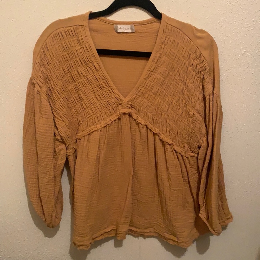 Yellow Linen Top: Altar’D State